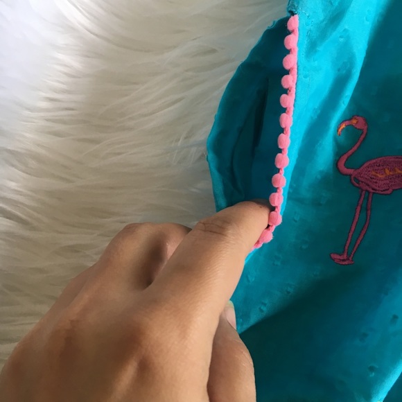 Embroidered flamingo dress for 2-3 years old - Picture 5 of 7